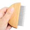 Pet Flea Comb: Wooden Grooming Tool for Cat and Dog Hair Removal