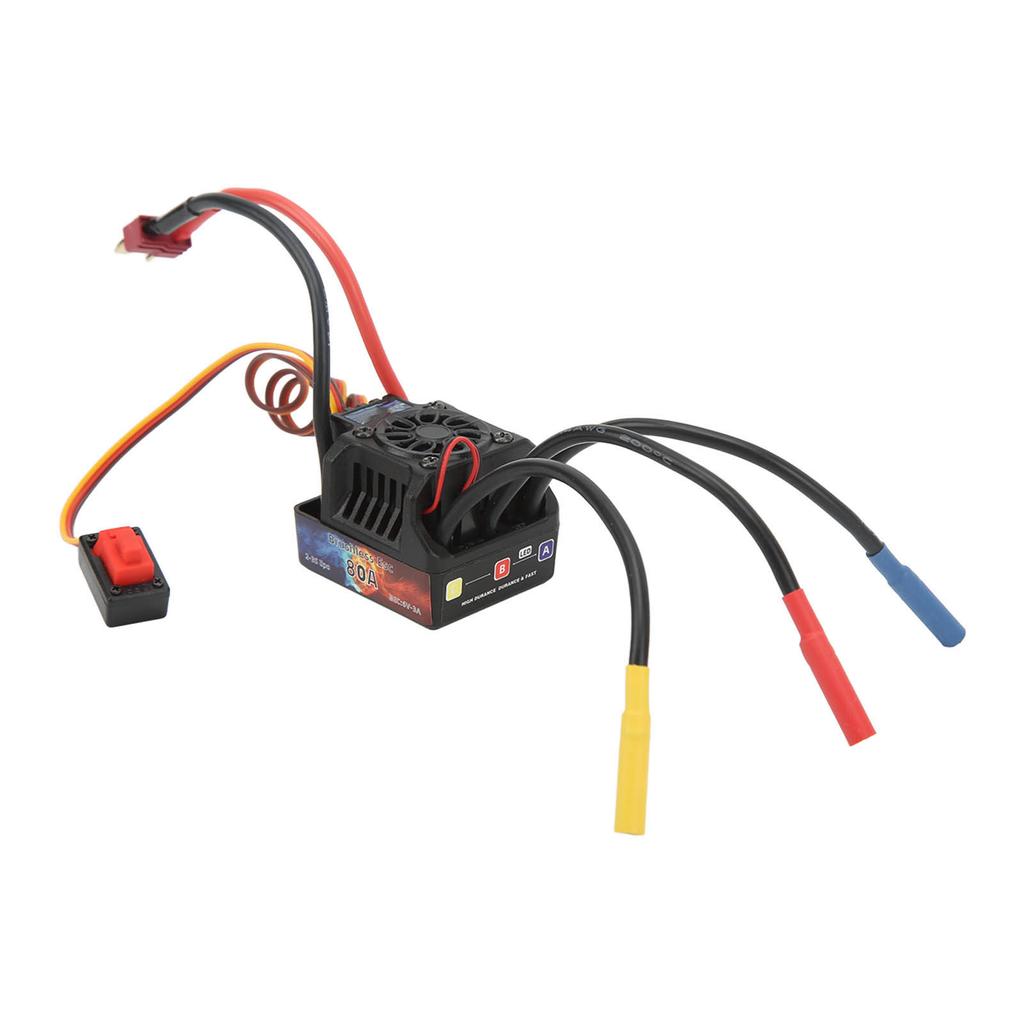 HOBBYFANS ESC Waterproof 80A Brushless ESC for 1 8 1 10 RC Car