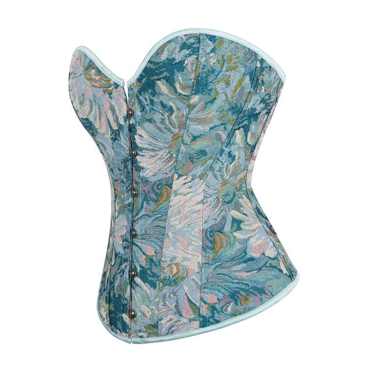 Vintage Fransk Fiskbens Bandeau Bustier Topp - Damformande Korsett