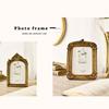 Elegant Retro Photo Frame Imitation Wood Embossed Picture Frame Home Ornaments