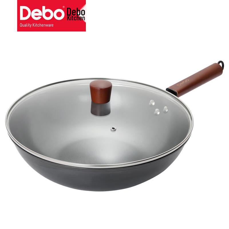 DePo Aina Uncoated Refined Iron Wok