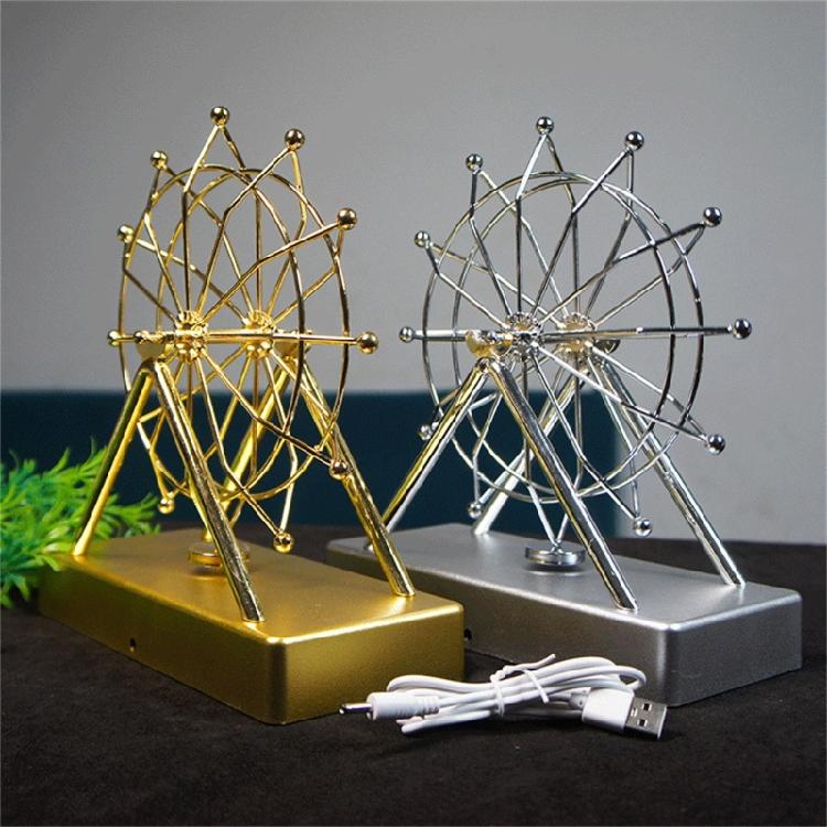 Electric Perpetuals Motion Machine Ferris Wheel Sciences Kinetics Artwork Ornament Home Decors Ferris Wheel Balance Toy