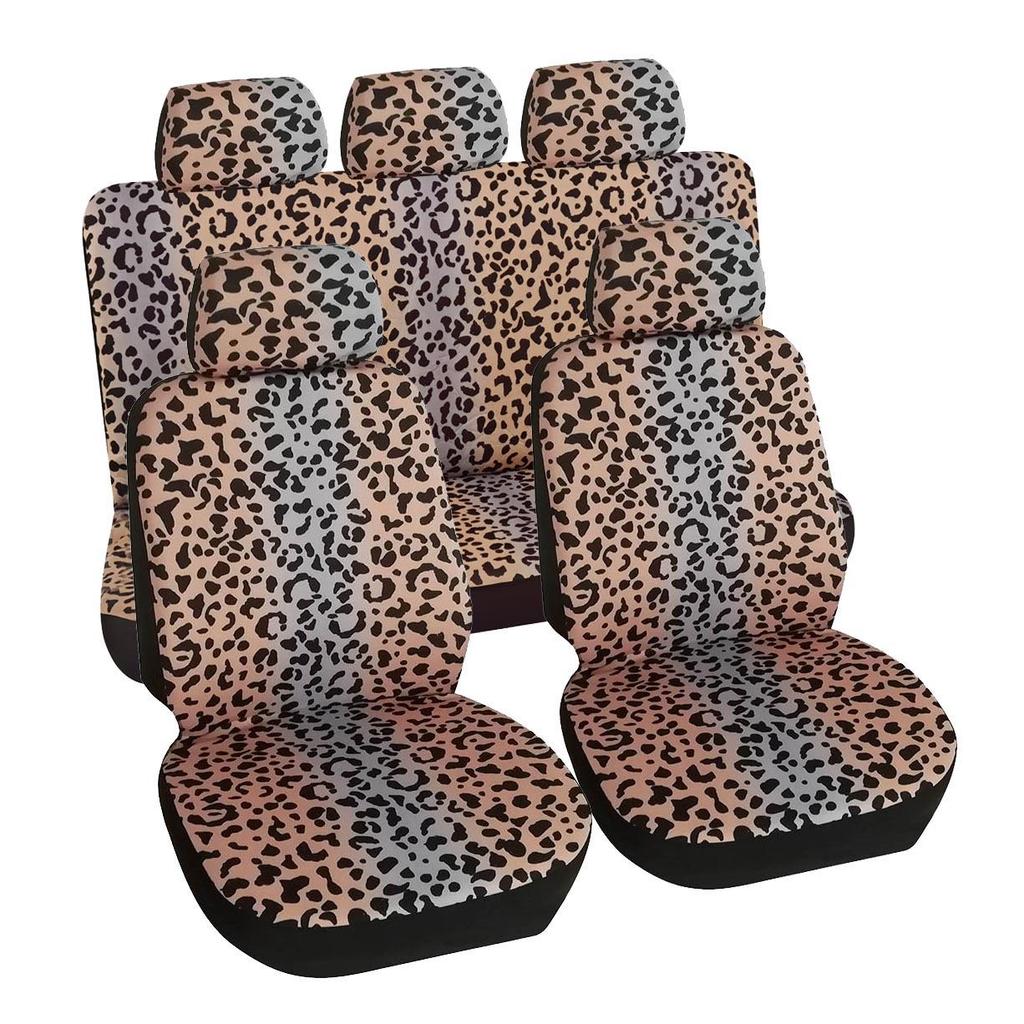 Leopard Print Universal Car Seat Cover - Four Seasons Cushion