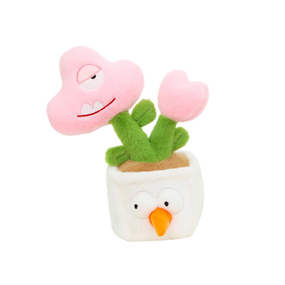 Creative Potted Plant Plush Toy Cute Flower Plush Doll Lifelike Tulip Cactus Cedar Sunflower Plush Stuffed Toys Gifts For Boys Girls