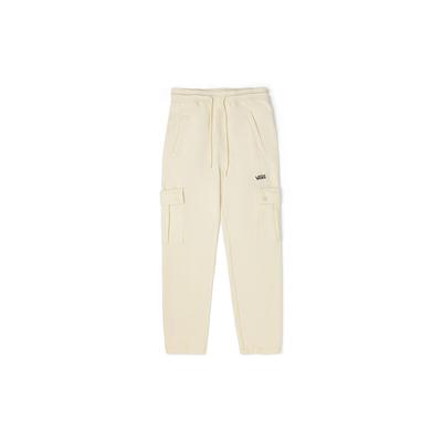 Vans Simple Drawstring Versatile Solid Color Tapered Sweatpants Unisex Pants Beige VN00090W3KS