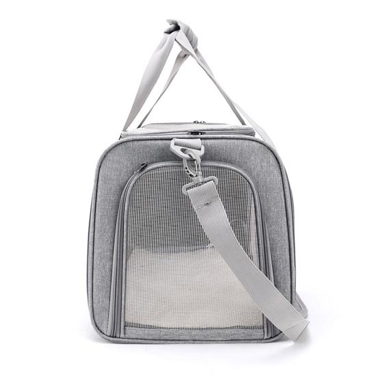 Soft-Sided Pet Carrier Portable Dog Car Seat with Cushion Collapsible Travel Puppy Carrier Bag for Small Medium Dogs Cats