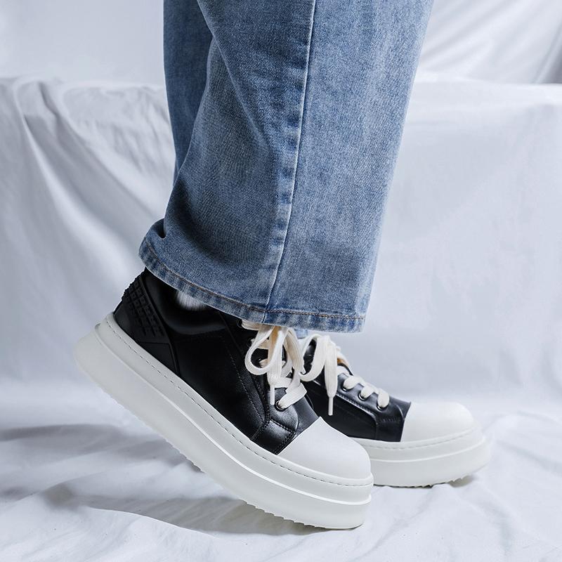 Fashion Trendy youth men's thick soled shoes Classic Fashion Designer Styles Leisure Outdoor Party Daily Height increasing shoes