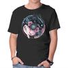 Unisex Crew Neck T-Shirt Glowing Light In The Night Graphic Short Sleeve Casual Tee