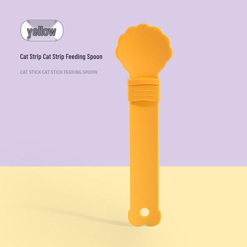 Leak-Proof Cat Treat Feeder Spoon - Spill-Proof and Easy to Use