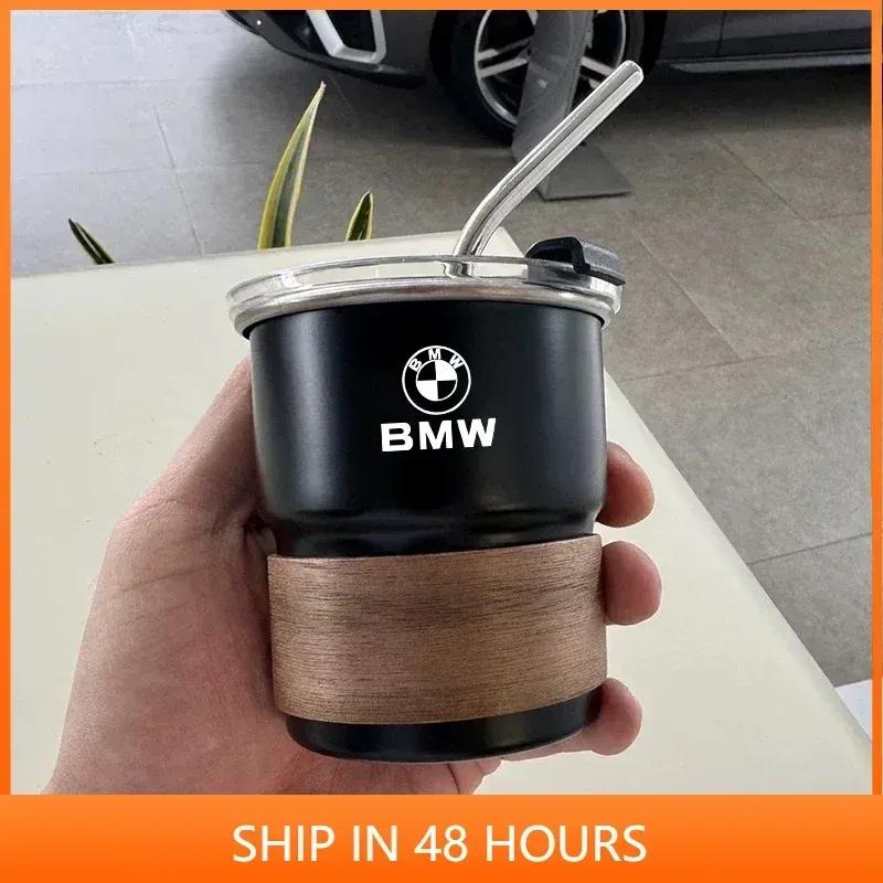 -304 Auto Edelstahl Kaffeetasse mit Deckel Hitzeschutz Getränkebecher Für BMW E34 E36 E60 E90 E46 E39 E70 F10 F20 F30 X5 X6 X1 M3 M