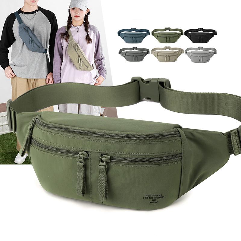 Men's Chest Bag Portable Mobile Phone Crossbody Bag Outdoor Sports Waist Bag