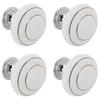 4Pcs Set Modern Ceramic Handle Pull Handle Knobs Hardware Fittings for Drawer Closet Cabinet
