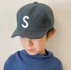 Basiquenti Cap Logo Short Brim Umpire Antibacterial Deodorant Free Size Dark Green