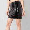 Hot-Selling European and American Style Tight-Fitting Short Skirt, Patent Leather Half Skirt, Nightclub Faux Leather Women's Skirt Short Skirt.