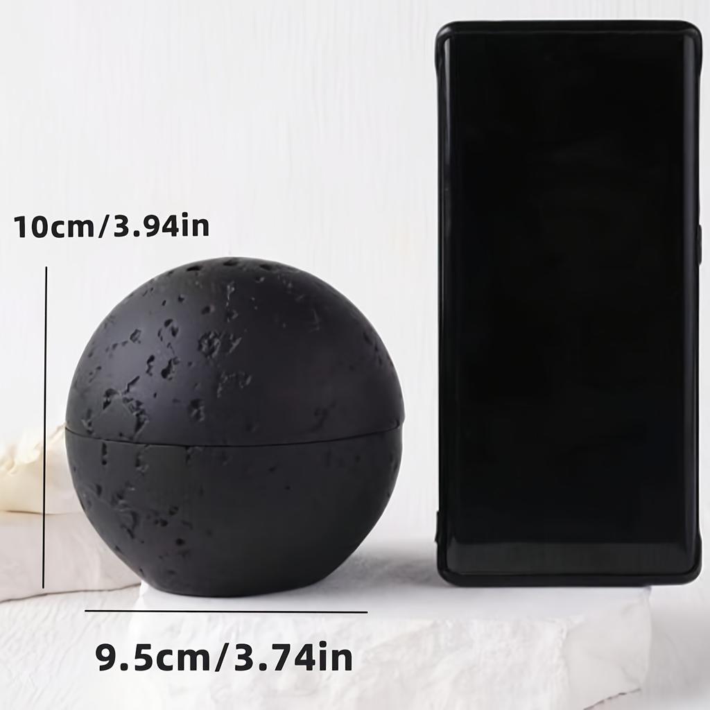 1 sztuka prosty żywiczny okrągły palnik do aromaterapii, kulisty palnik do kadzideł, odpowiedni do rodzinnej relaksacji aromaterapeutycznej, idealny do medytacji,