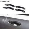 4PCS Door Handle Cover Trim Overlay Cap Kit For 1019+ Chevy Silverado GMC SIERRA