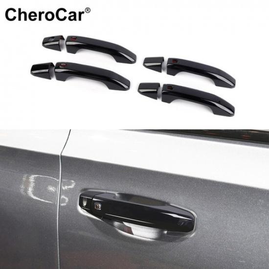 

4PCS Door Handle Cover Trim Overlay Cap Kit For 1019+ Chevy Silverado GMC SIERRA