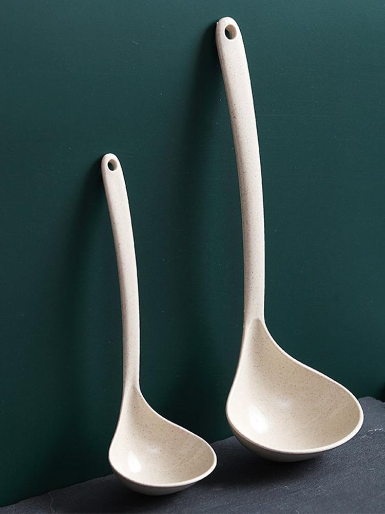 Household Soup Gruel Congee Spoon Room High Temperature Resistant and Heat Resistant Spoon Korean Style Long Handled Soup Spoon