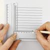 Multifunctional ruler can replace straightedge, protractor, compass, draw arcs, parallel lines, measure line thickness and font