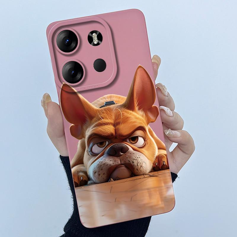 For Tecno Spark Go 2023 Pop 7 Pro BF7 Infinix Smart 7 Plus Smart7 HD Case Lovely Cartoon Cat Liquid Silicone Soft TPU Back Cover