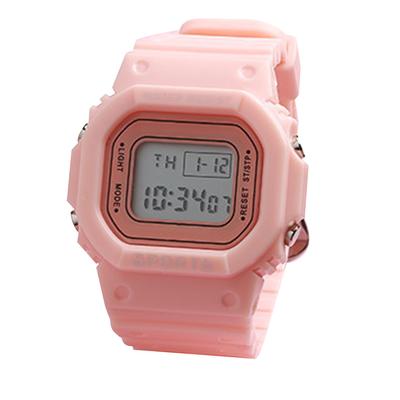 LED Elektronische Sportuhr Wasserdicht Leicht Leuchtend Smartwatch für Jungen Mädchen Rosa
