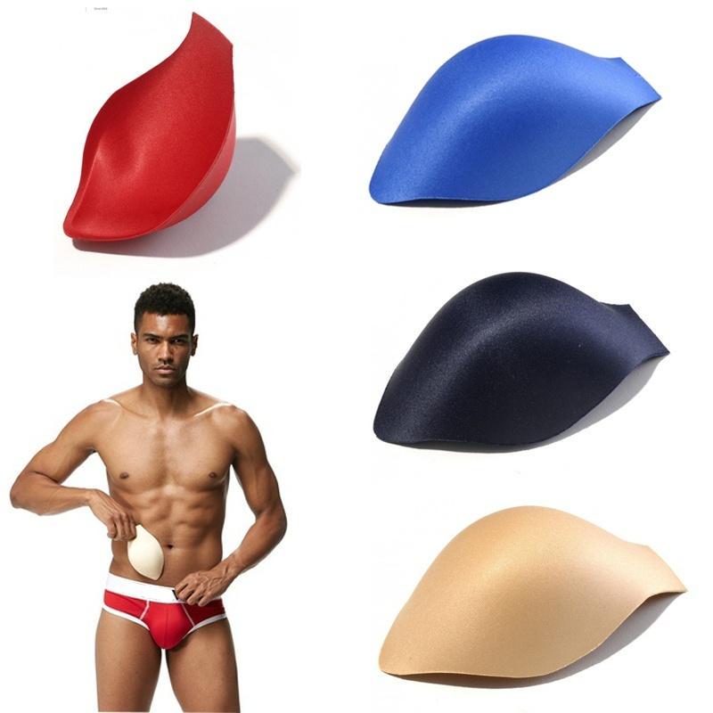 Men push up cup pad pouch front enhancement swimwear briefs enlarge protect HS Men push up cup pad pouch front enhancement swimwear briefs enlarge protect HS