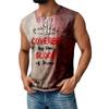 Men's Halloween Printed Sports Button Pocket Sleeveless Vest