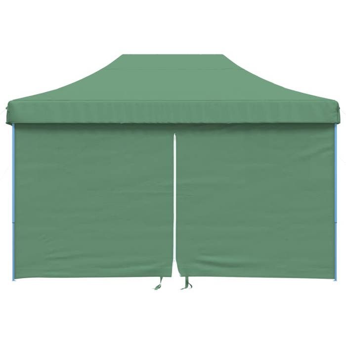 VidaXL Folding Pop-Up Party Tent 4 Sidewalls Green, Tent, Awning Tent, Gazebo Awning, Tent 4004976
