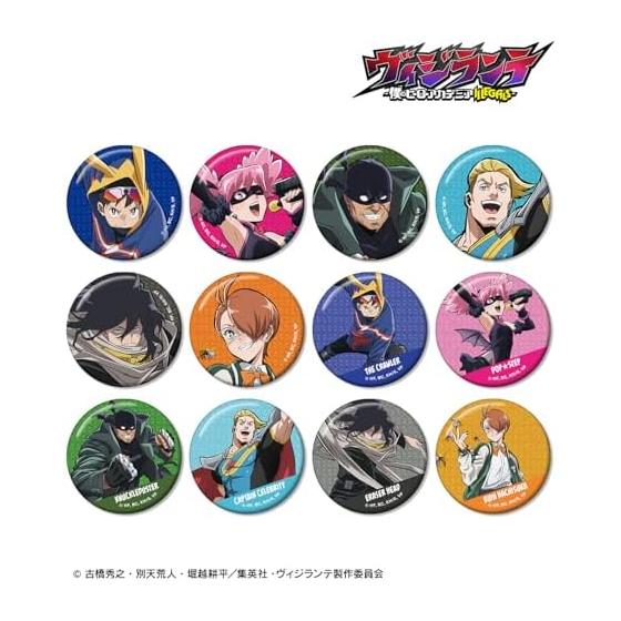 My Hero Academia ILLEGALS Trading Glitter Can Badge 12-Piece Box (The Crawler, PopStep, Knuckle Duster, Captain Celebrity, Eraser Head, Hachisuka
