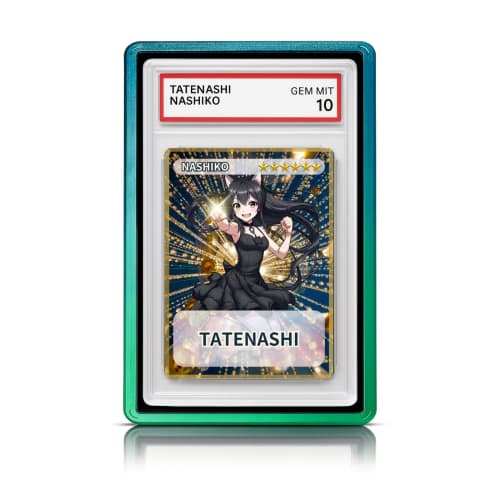 TATENASHI Magnet Loader PSA Certified Case, UV-Cut Aluminum Alloy (Sky Mint)