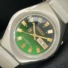AUTOMATIC VINTAGE RICOH R31 JAPAN MENS GREEN COLOR DIAL WATCH A705176-1