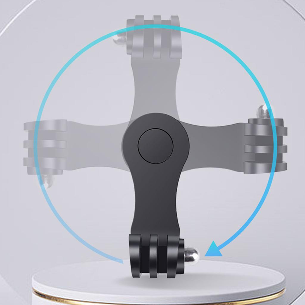 Multiple Position Action Camera Holder Secure Center Vertical Horizontal Mounting Rapid Installation 360 Degree Rotating