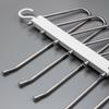 6 In 1 Magic Trouser Hangers Folding Multilayer Pant Scarf Towel Rack Stainless Steel Non-Slip Clothes Hanger Closet Organizer