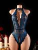 Exotic Costume Sleeveless Sexy Women Open Bra Crotchless Sex Underwear Porn Babydoll Dress  Lace Sexy Bodysuit Lingerie