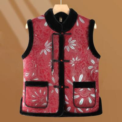 Winter Vintage Velvet Thickened Fur Integrated Vest Clothes Vest