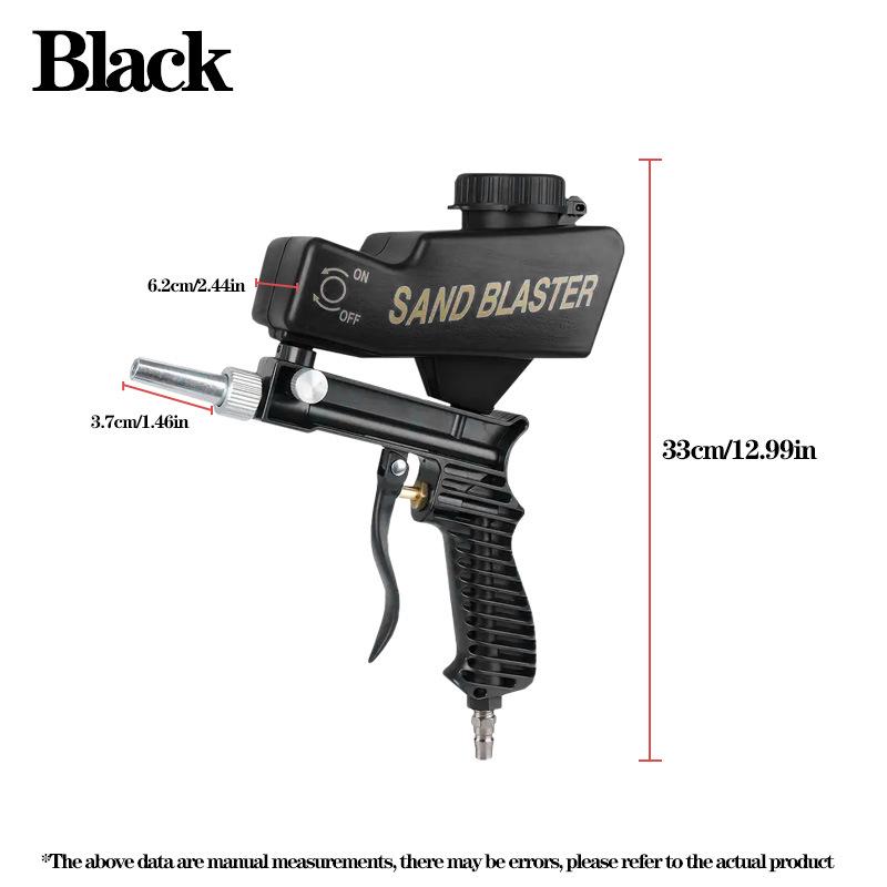 Portable Handheld Pneumatic Sandblasting Gun for Metal Deburring and Renovation