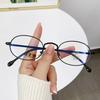 Fashion Anti Blue Light Round Glasses Ultra-Light Metal Frame Resist Fatigue Women Men Vintage Eye Protection Plain Spectacles