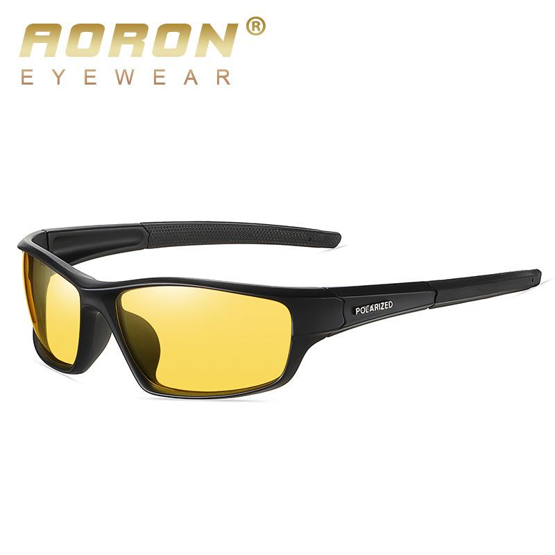 aoron Markendesign, Mode, bunter Rahmen, polarisierte Sonnenbrille, Outdoor, blendfrei, UV400, Fahrbrille, Fahrradbrille für Männer, Geschenke