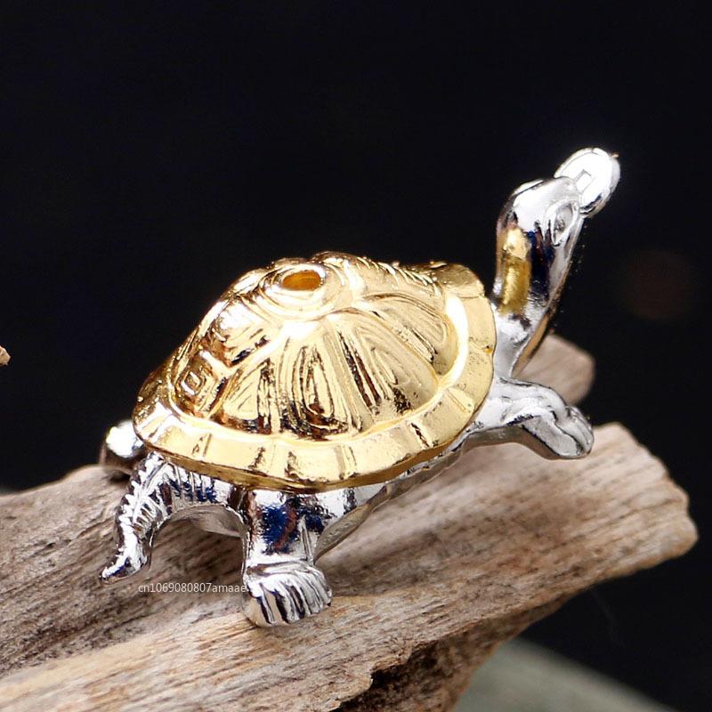 2/1pcs Mini Metal Turtle Shape Incense Stick Meditation Buddha Sandalwood Stick Holder Funny Animal Incense Holders Home Decor