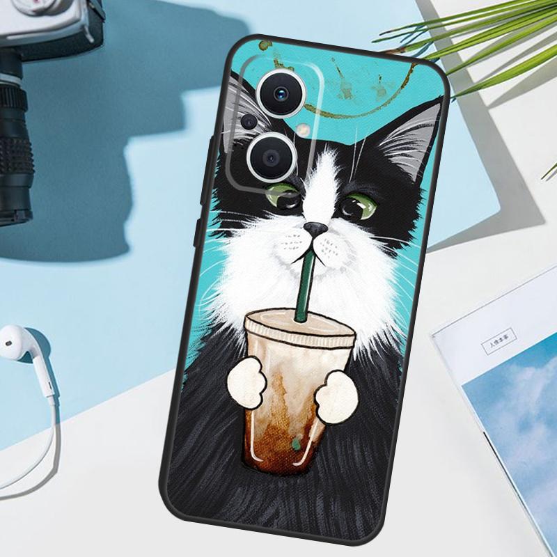 

Милый Чехол-Кот с Кофе и Молоком Для OPPO Reno 12 F 13F 14F 11F 10 11 13 14 Pro 7 8 Lite OPPO Find X9 X5 X6 X8 Pro Чехол OPPO Reno14 Pro