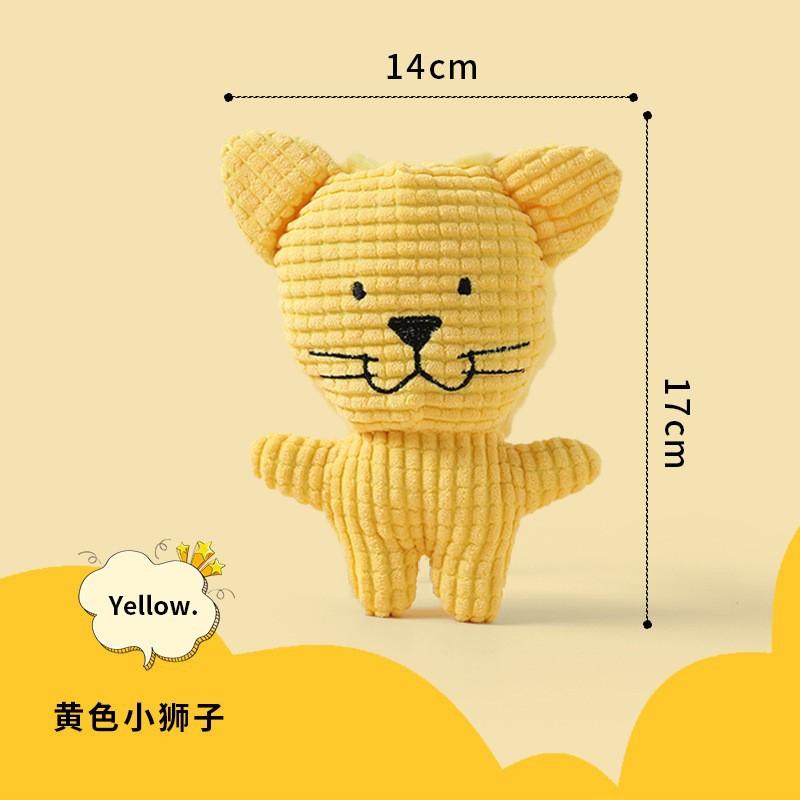 Bow Wow Pet Pizza Dog Toy Squeaky Plush One Piece Pet Teeth Teasing Toy Colorful Playset to Keep Your Furry Friend Busy
