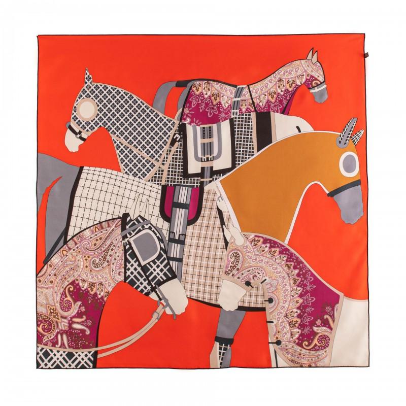 Mulberry Silk Square Scarf Fashion Commute Versatile Shawl Wrap