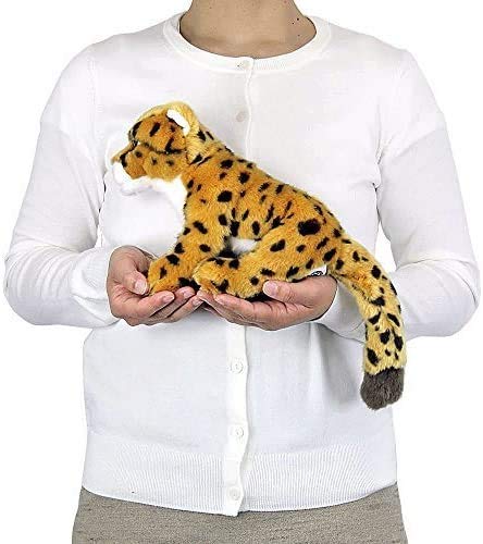 Carolata Cheetah Plush Toy (Baby/Real Animal Family/Soft Touch) Realistic Animal Toy Doll Gift Present Birthday (Twice Tested) / Christmas Present