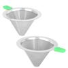 Double Layer Reusable Coffee Funnel Fine Mesh Drip Coffee Maker  Pour Over Coffee Brewing