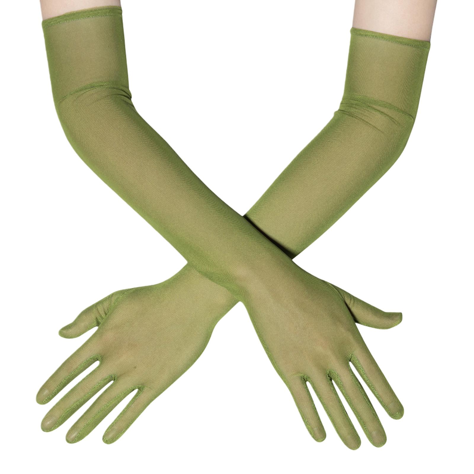 Stilvolle Verlängerte Armhandschuhe Transparente Tüll Komfortable Dehnbare Armstulpen Für Damen Formelle Anlässe Und Lässige Outfits 6 beige