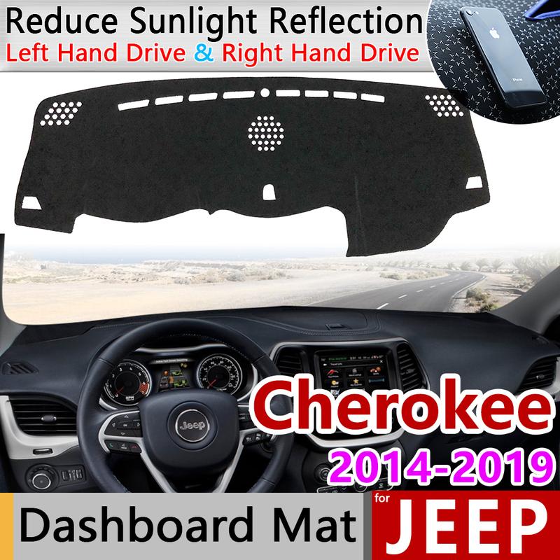 for Jeep Cherokee KL 2014 2015 2016 2017 2018  Anti-Slip Mat Dashboard Cover Pad Sunshade Dashmat Protect Car Accessories
