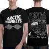Arctic Monkeys „AM Waveform & Lyric Doodle“ Nadrozměrné Vintage Tričko Dámské A Pánské Pohodlné Módní Tričko