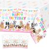 Avezano 3 Pcs Puppy Dog Birthday Party Tablecloth Disposable 108x54 Inch Puppy Themed Birthday Party Decorations Tablecovers Dog Pawty Decorations
