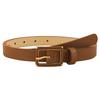 [White Fang] Belt with Pin Buckle, Simple, Stylish, Slim Fit, Casual, Business, Men's & Women's BTA708 (Camel)