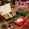 1/5pcs Candies Gift Storage Box Folding Ribbon Bow Tie DIY Packaging Boxes Christmas Party Present Biscuits Decoration Supplies